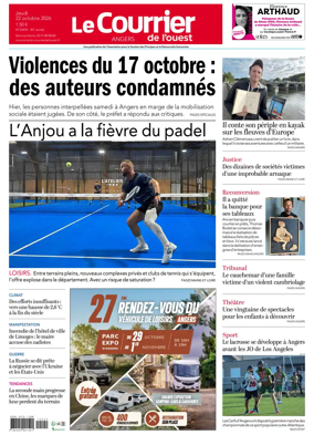 Cover of Le Courrier de l’Ouest (Angers)