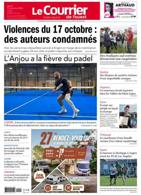 Cover of Le Courrier de l’Ouest (Nord Anjou)