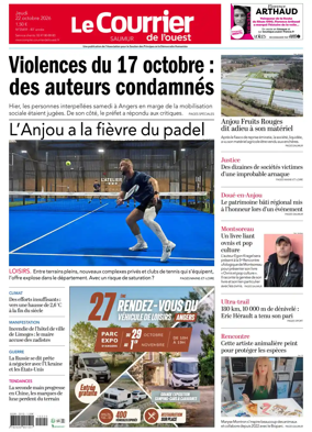 Cover of Le Courrier de l’Ouest (Saumur)