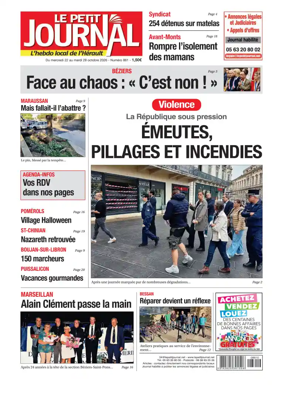 Cover of Le Petit Journal - L'hebdo local de l'Herault
