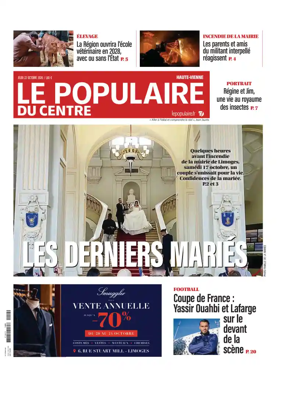Cover of Le Populaire du Centre (Haute-Vienne)