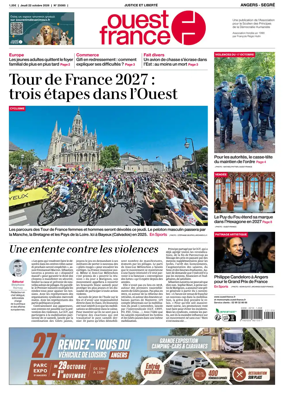 Cover of Ouest France (Angers / Segre)