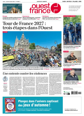 Cover of Ouest France (Caen - Bayeux - Falaise - Vire)