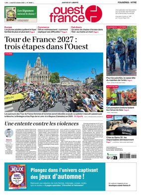 Cover of Ouest-France (Fougeres Vitre)