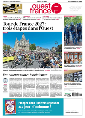 Cover of Ouest France (Les Sables-d'Olonne)