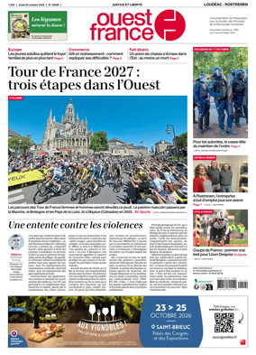 Cover of Ouest France (Loudeac / Rostrenen)