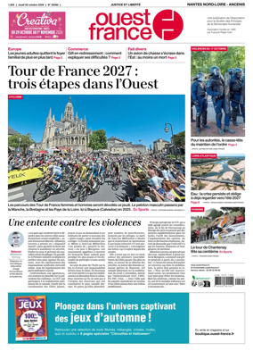 Cover of Ouest France (Nantes Nord-Loire - Ancenis)