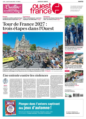 Cover of Ouest France (Nantes)