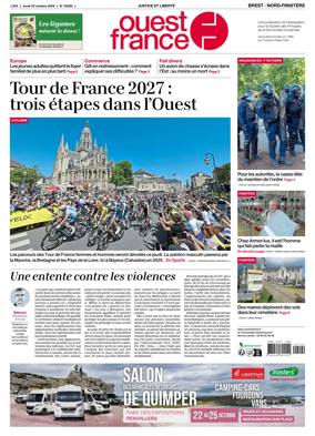 Cover of Ouest France (Nord-Finistere)