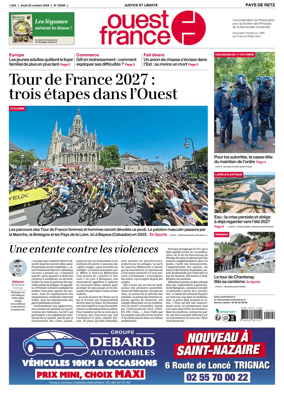 Cover of Ouest France (Pornic / Pays de Retz)