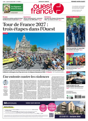 Cover of Ouest-France (Rennes Nord-Ouest)