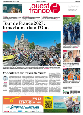 Cover of Ouest France (Sarthe)