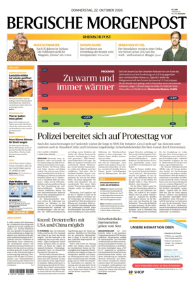 Cover of Bergische Morgenpost Wermelskirchen/Huckeswagen/Radevormwald