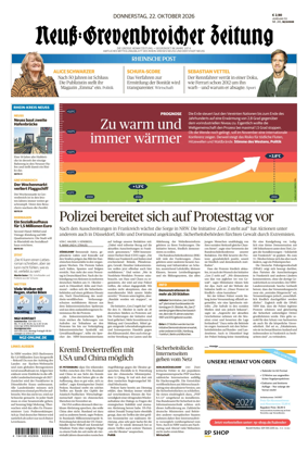 Cover of Neuss-Grevenbroicher Zeitung Neuss