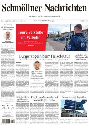 Cover of Ostthuringer Zeitung (Schmolln)