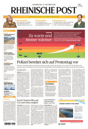 Cover of Rheinische Post Duesseldorf Meerbusch