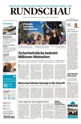 Cover of Rundschau fur den Schwabischen Wald – Der Kocherbote