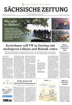 Cover of Sachsische Zeitung (Riesa & Grossenhain)