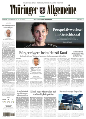 Cover of Thuringer Allgemeine (Eichsfeld)