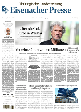 Cover of Thuringische Landeszeitung (Eisenach)