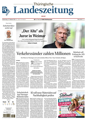 Cover of Thuringische Landeszeitung (Erfurt)