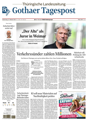 Cover of Thuringische Landeszeitung (Gotha)