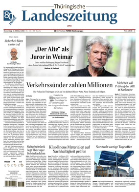 Cover of Thuringische Landeszeitung (Jena)