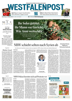 Cover of Westfalenpost (Arnsberg)