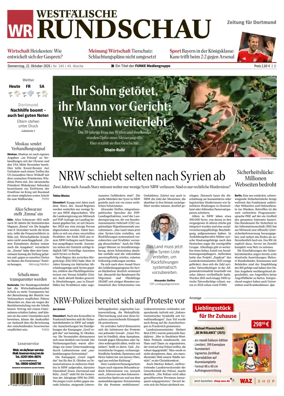 Cover of Westfalische Rundschau (Dortmund-Sud II)