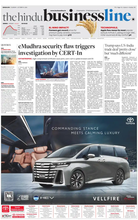 Cover of BusinessLine (Bangalore)