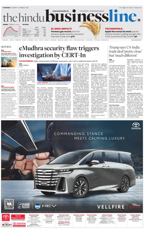 Cover of BusinessLine (Hyderabad)