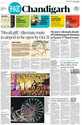 Cover of Hindustan Times (Chandigarh) - Live