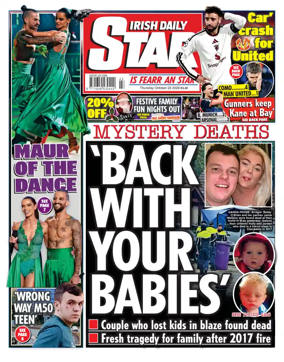 Cover of Irish Daily Star