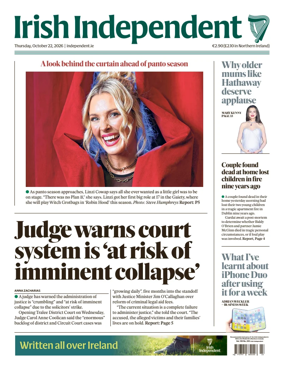 Cover of Irish Independent