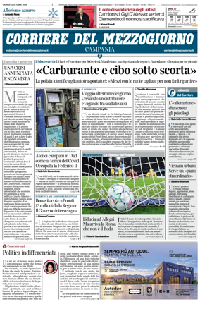 Cover of Corriere del Mezzogiorno (Campania)
