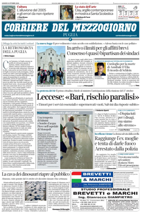 Cover of Corriere del Mezzogiorno (Puglia)