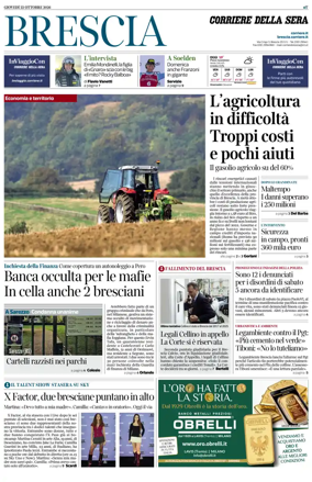 Cover of Corriere della Sera (Brescia)