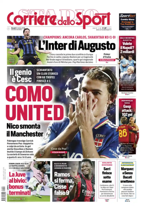 Cover of Corriere dello Sport