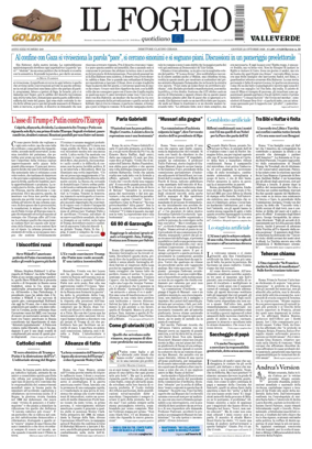 Cover of Il Foglio Quotidiano