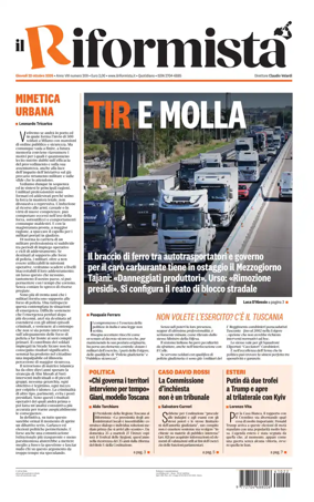 Cover of Il Riformista (Italy)