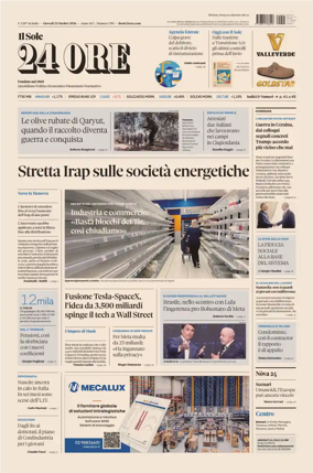 Cover of Il Sole 24 Ore