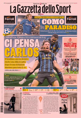 Cover of La Gazzetta dello Sport - Milano
