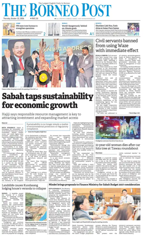 Cover of The Borneo Post (Sabah)