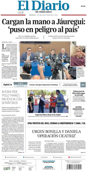 Cover of El Diario de Chihuahua