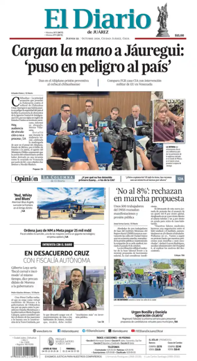 Cover of El Diario de Juarez
