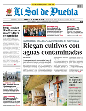 Cover of El Sol de Puebla