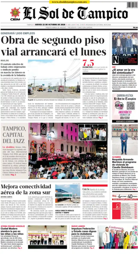 Cover of El Sol de Tampico