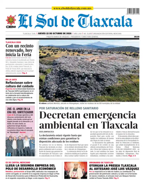 Cover of El Sol de Tlaxcala