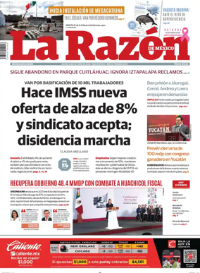 Cover of La Razon de Mexico