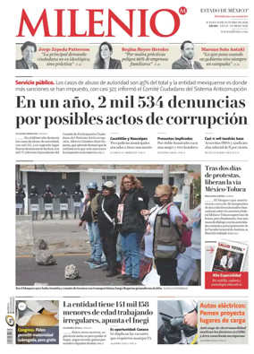 Cover of Milenio Edo de Mexico